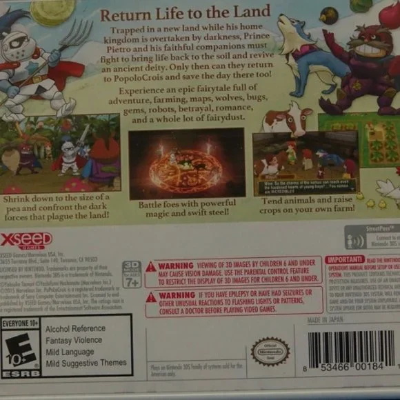 Return to PoPoLoCrois: A Story of Seasons Fairytale (Nintendo 3DS